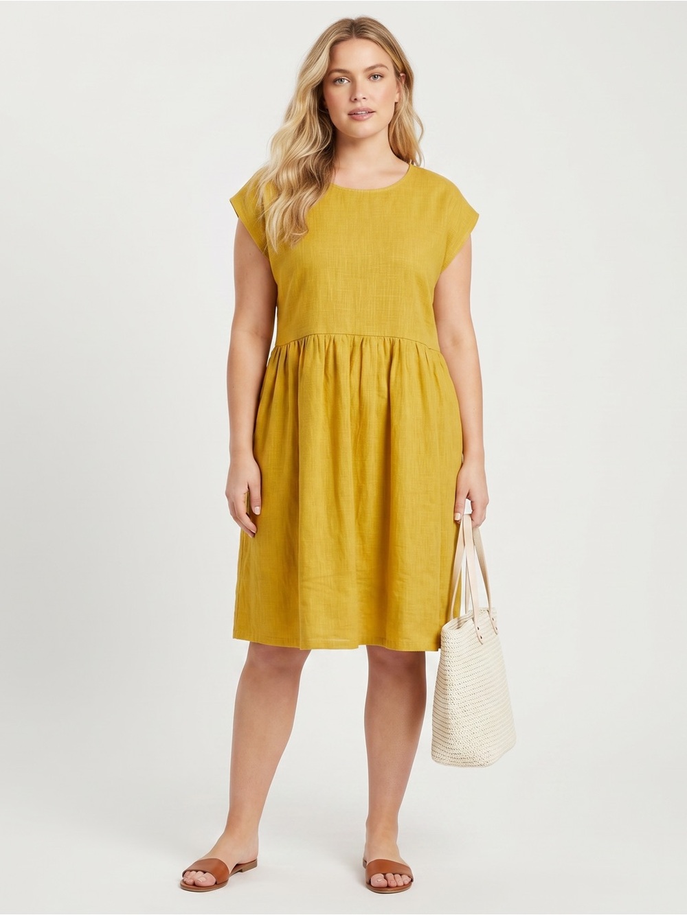 LE MUSE Boxy Linen Dress